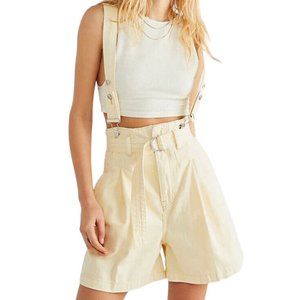 NWT Free People Sunlit Bittersweet Shortall One-Piece Overall women's Size 26